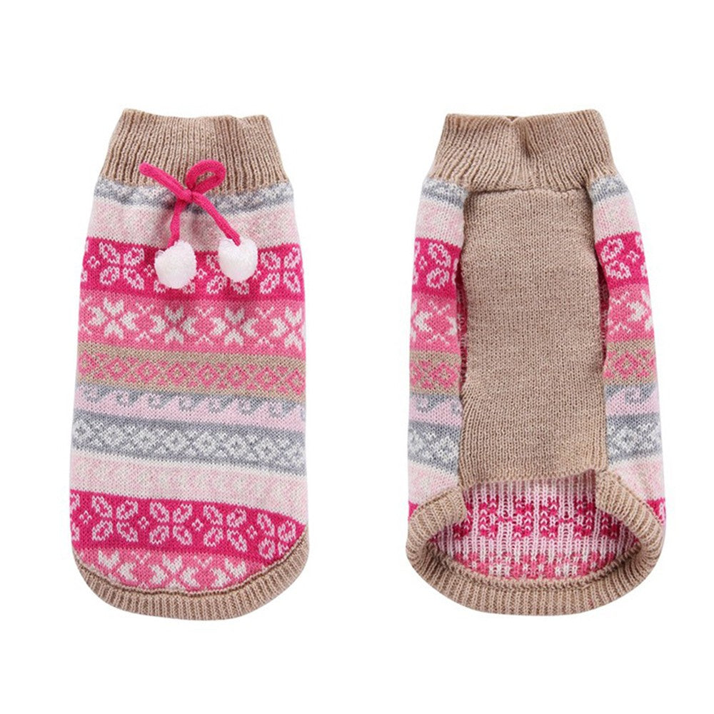 2 X Pet Knitted Sweater Blue and Pink XL Size