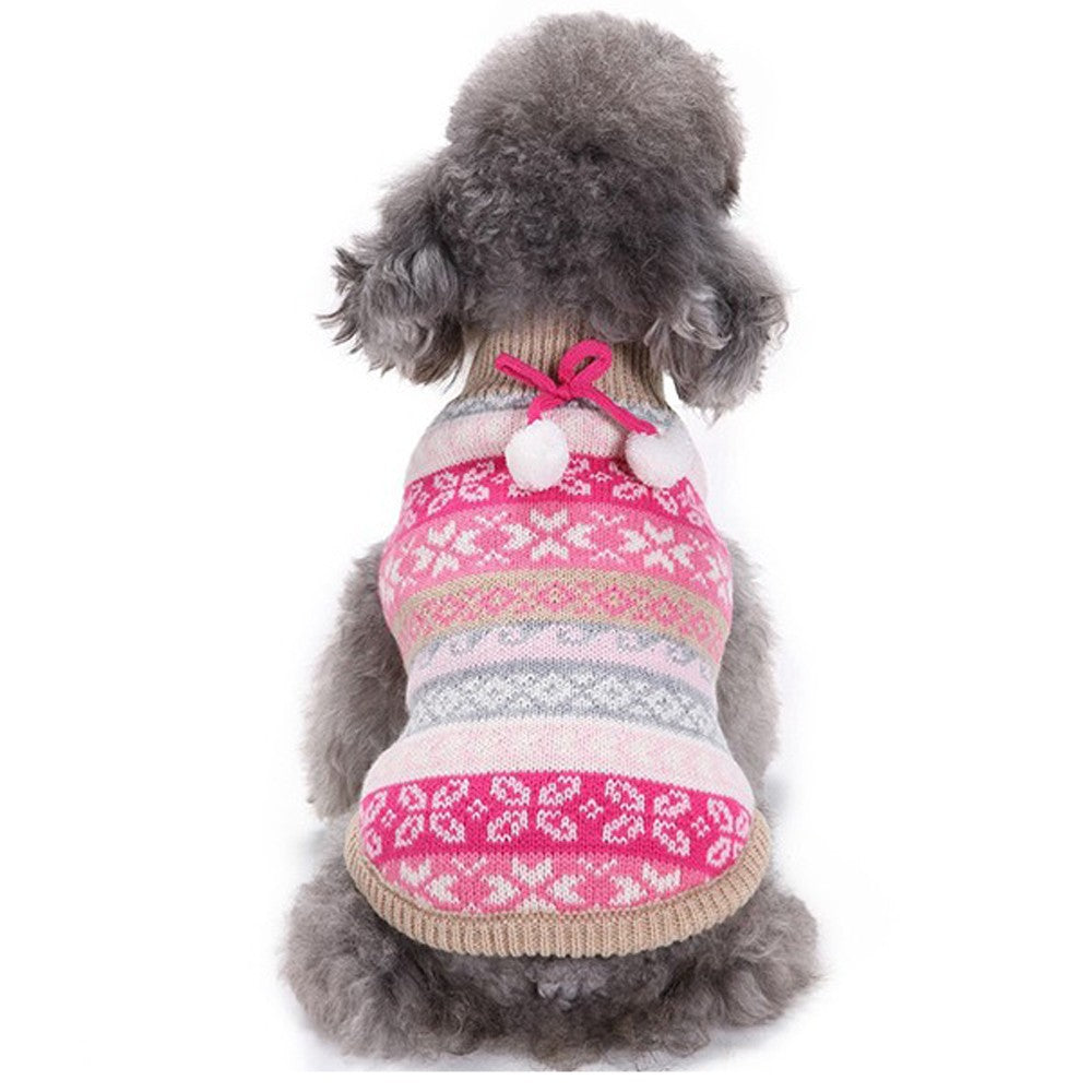 2 X Pet Knitted Sweater Blue and Pink XL Size