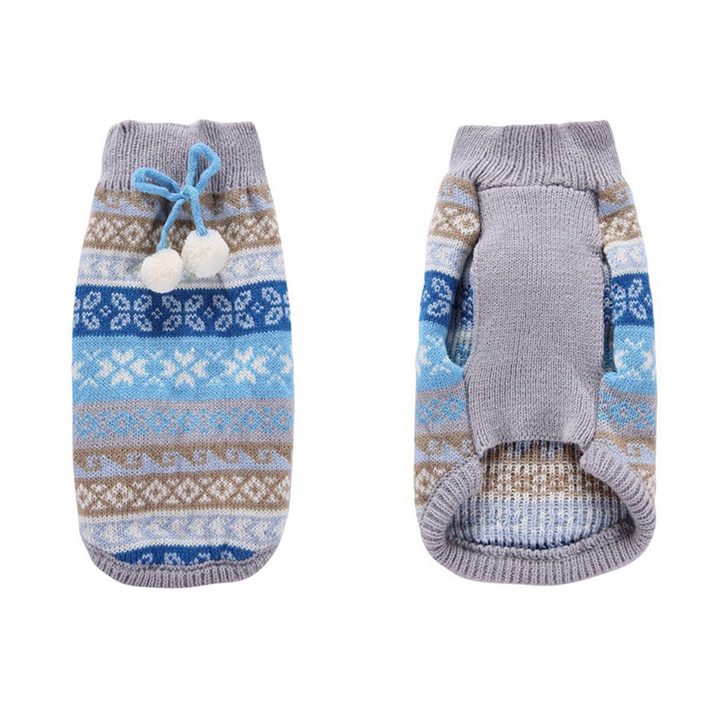 2 X Pet Knitted Sweater Blue and Pink XL Size