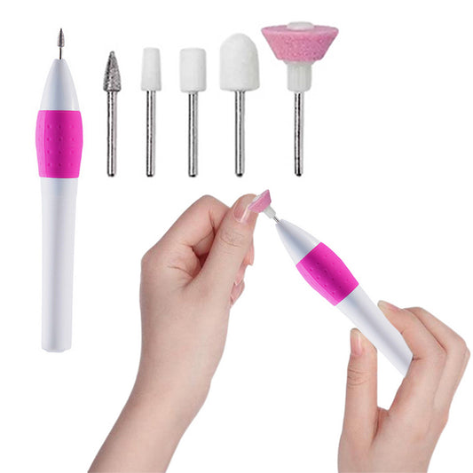 2Pcs Battery Powered Nail Drill Nail Polisher
