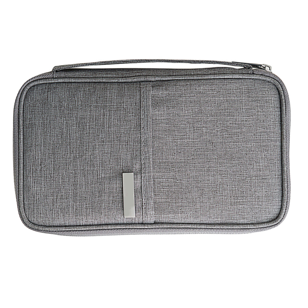 Travel Passport Holder Bag Grey