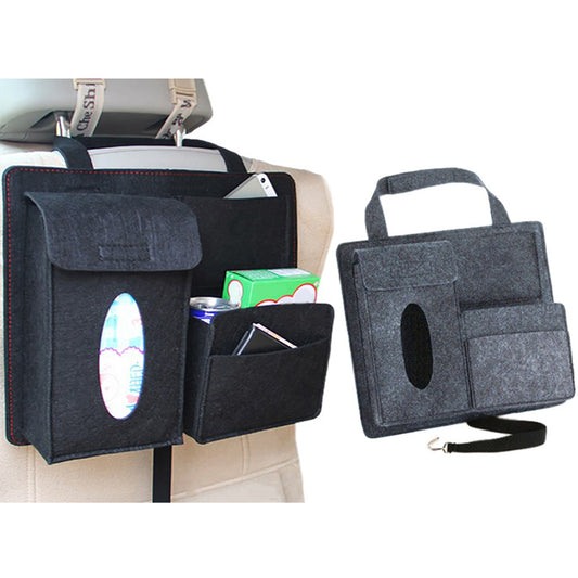 2 X Multi Pocket Car Seat Back Organizer Storage Bag