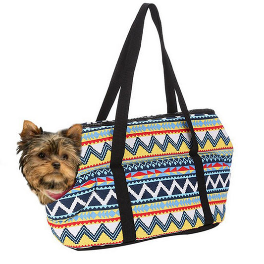 Pet Carrier Bag Outdoor Shoulder Carry Basket S