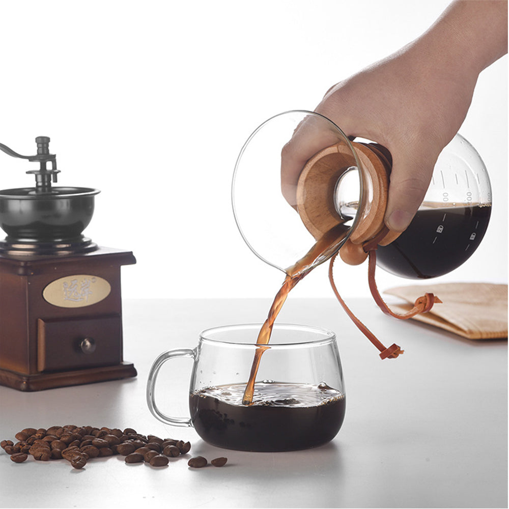 400ml Coffee Maker Glass Pour Over Coffee Maker with Drip Filter