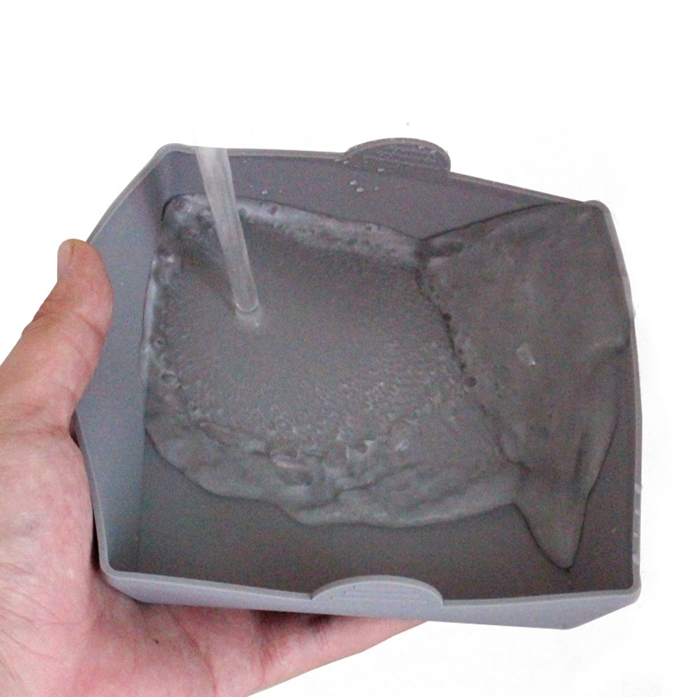 2Pcs Square Nonstick Silicone Sheet Pan Dividers Grey