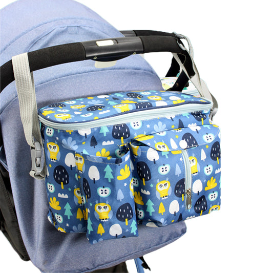 1Pcs Baby Diaper Storage Bag Nappy Bag Suitable for Stroller Navy Blue