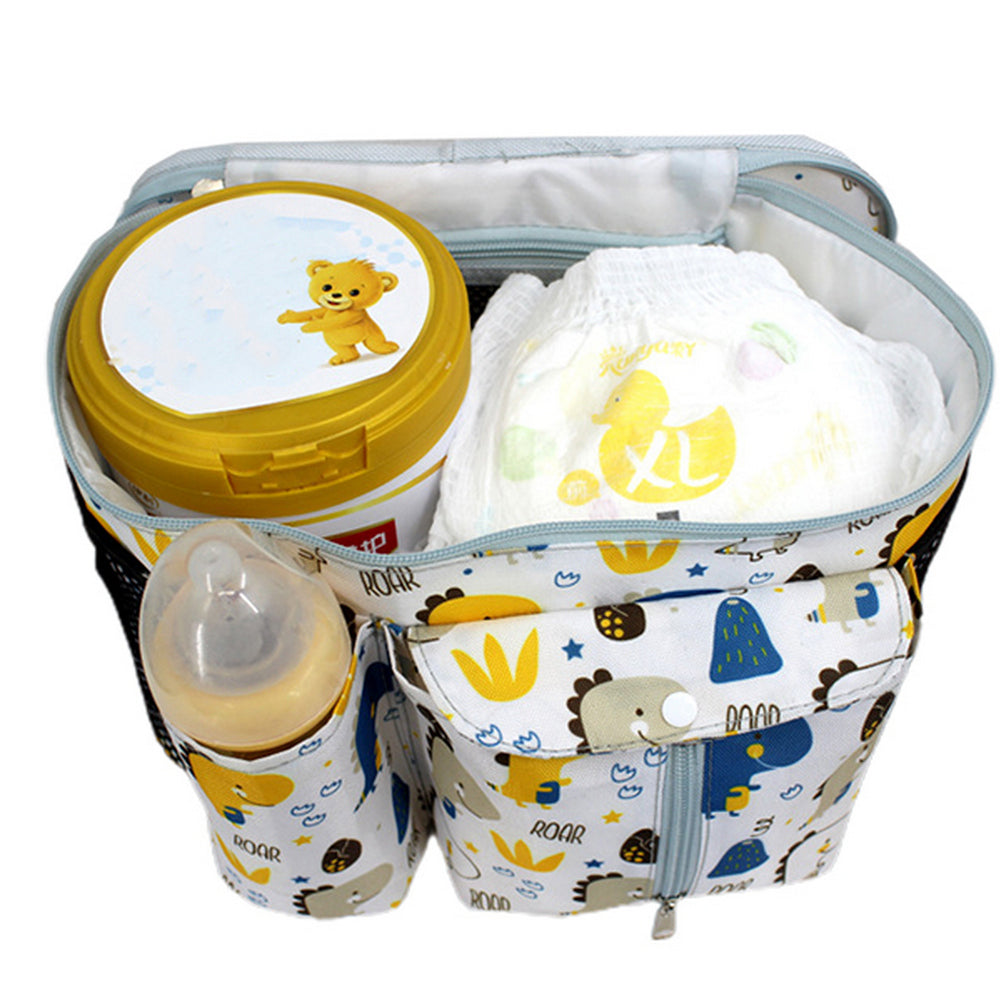 2Pcs Baby Diaper Storage Bag Nappy Bag Suitable for Stroller White Navy Blue