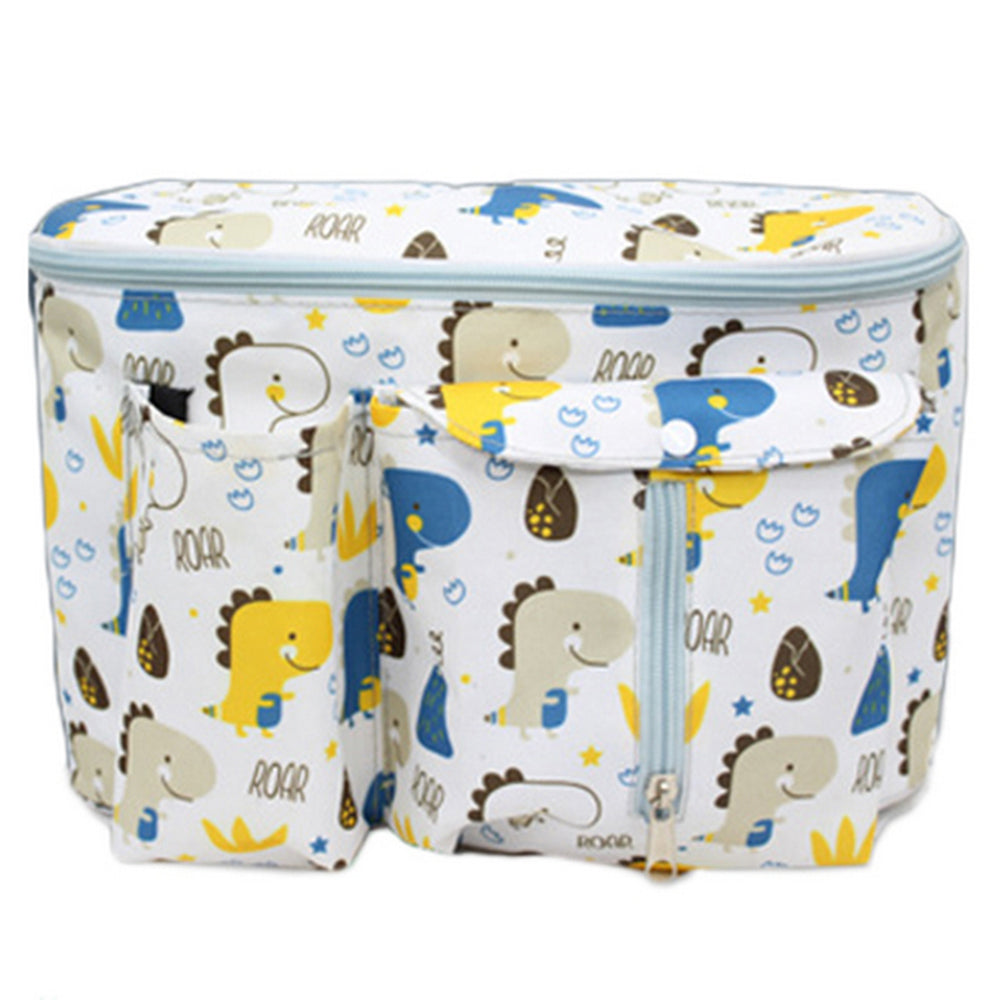 2Pcs Baby Diaper Storage Bag Nappy Bag Suitable for Stroller White Navy Blue