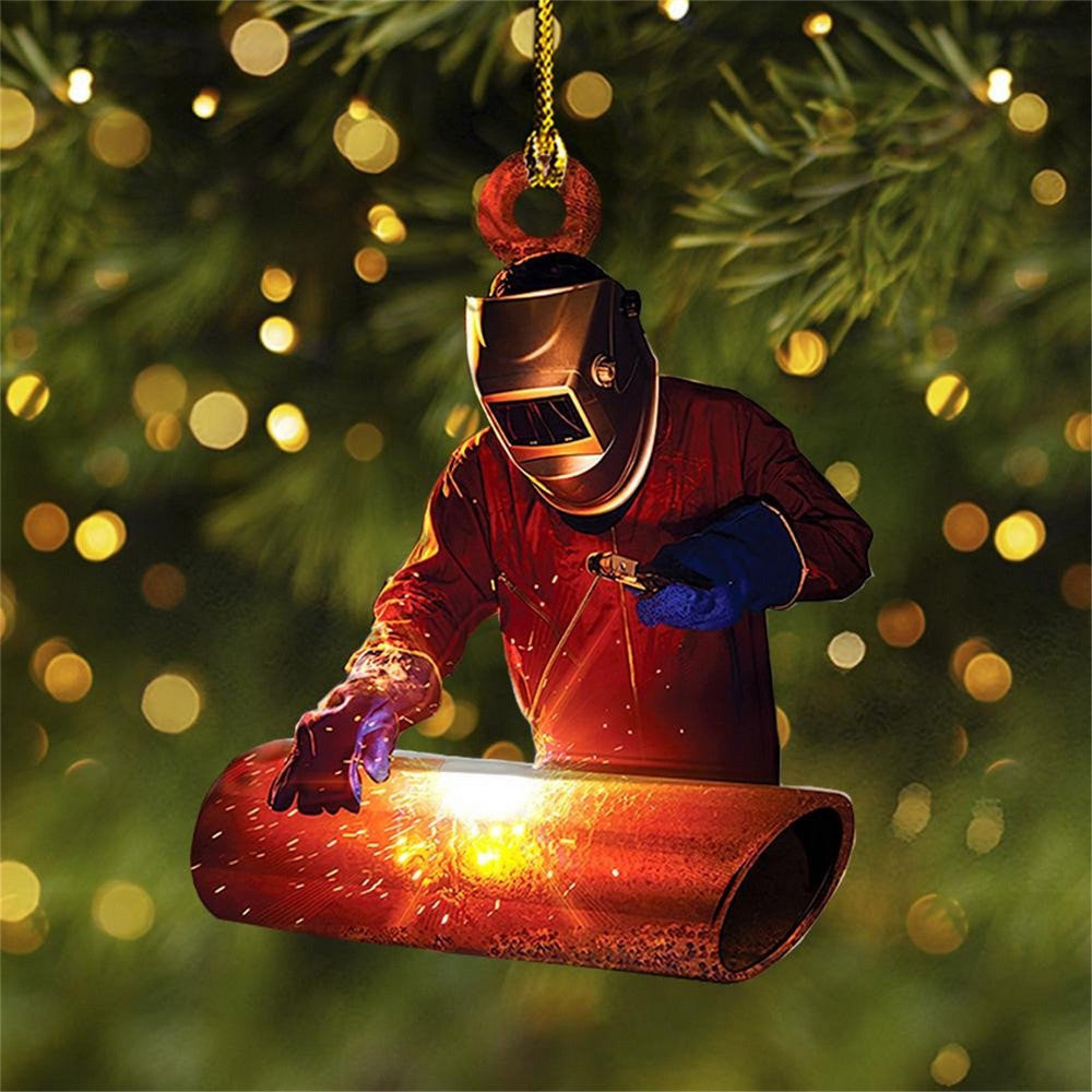 5Pcs Christmas Welder Hanging Ornament Xmas Decor