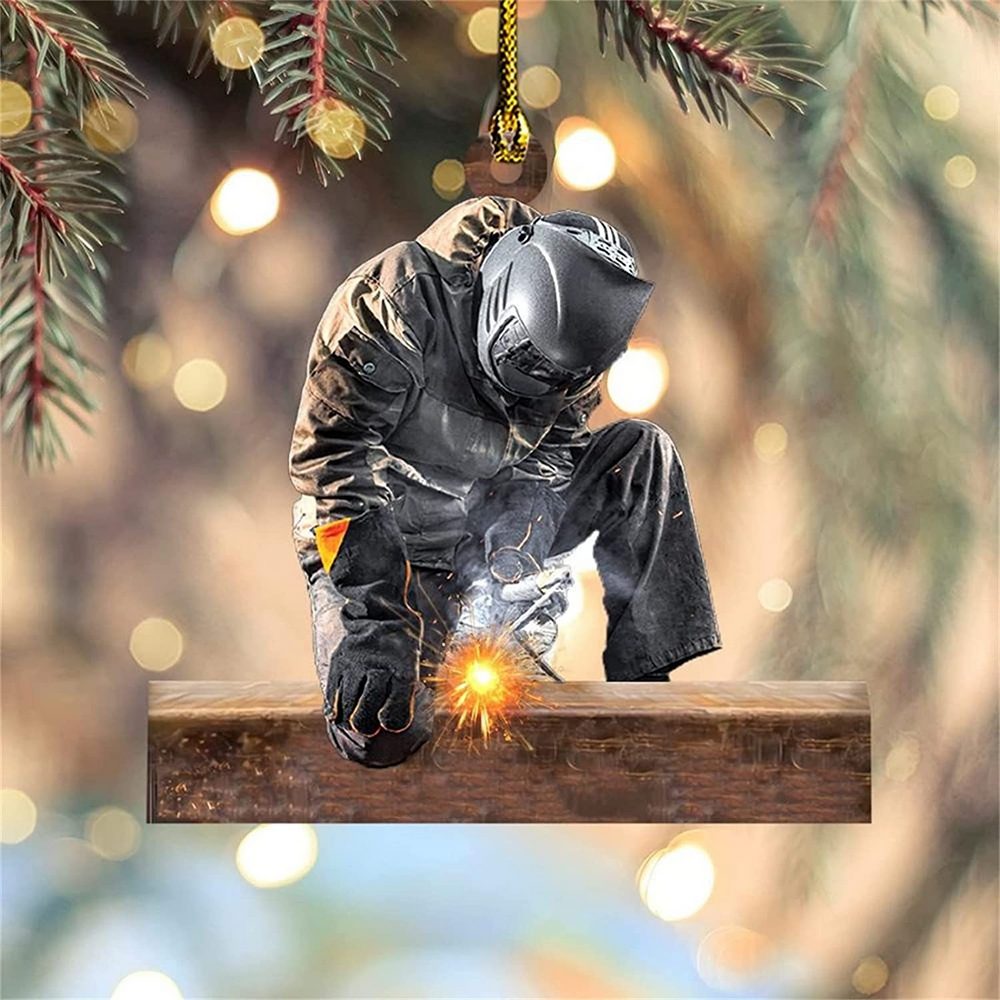 5Pcs Christmas Welder Hanging Ornament Xmas Decor