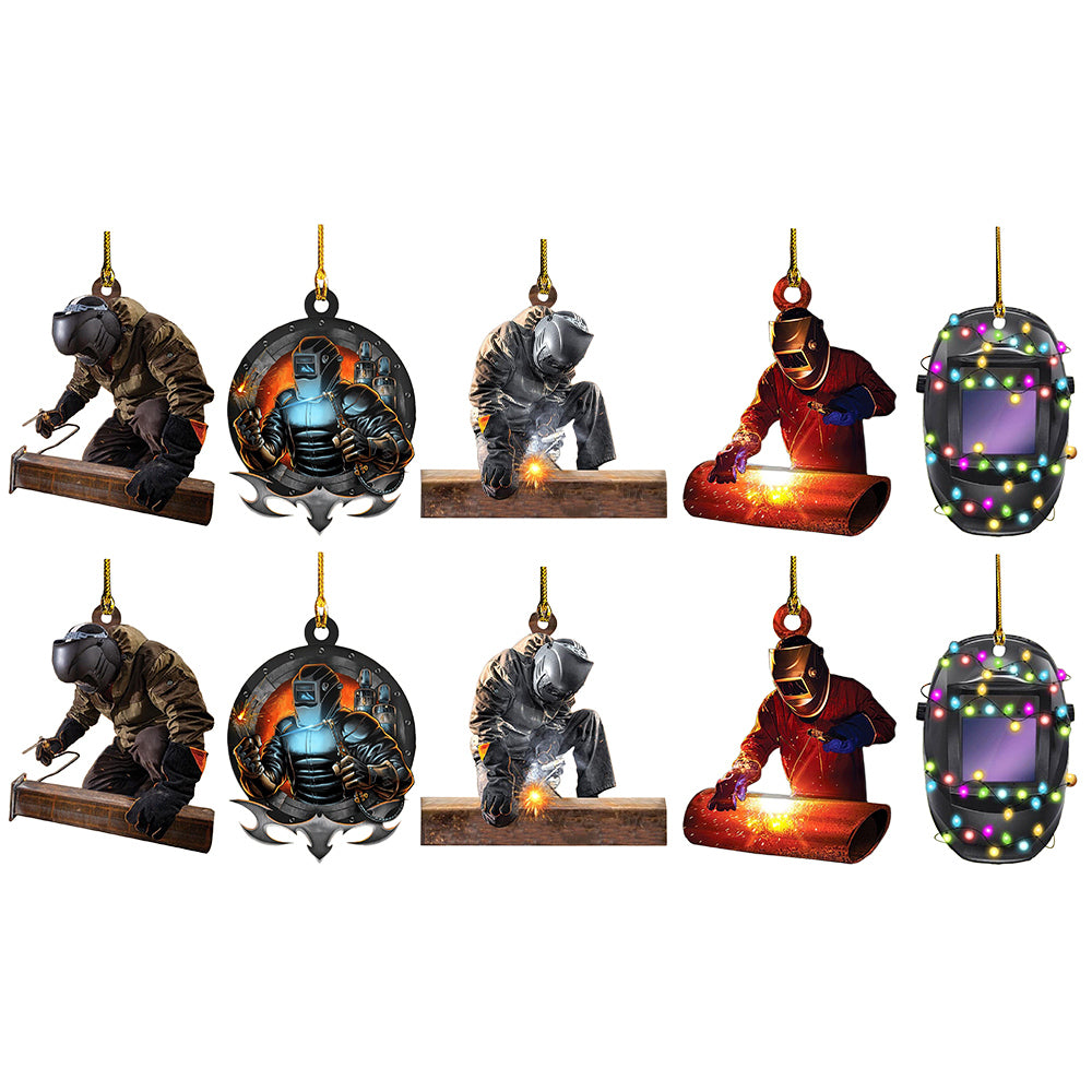 10Pcs Christmas Welder Hanging Ornament Xmas Decor
