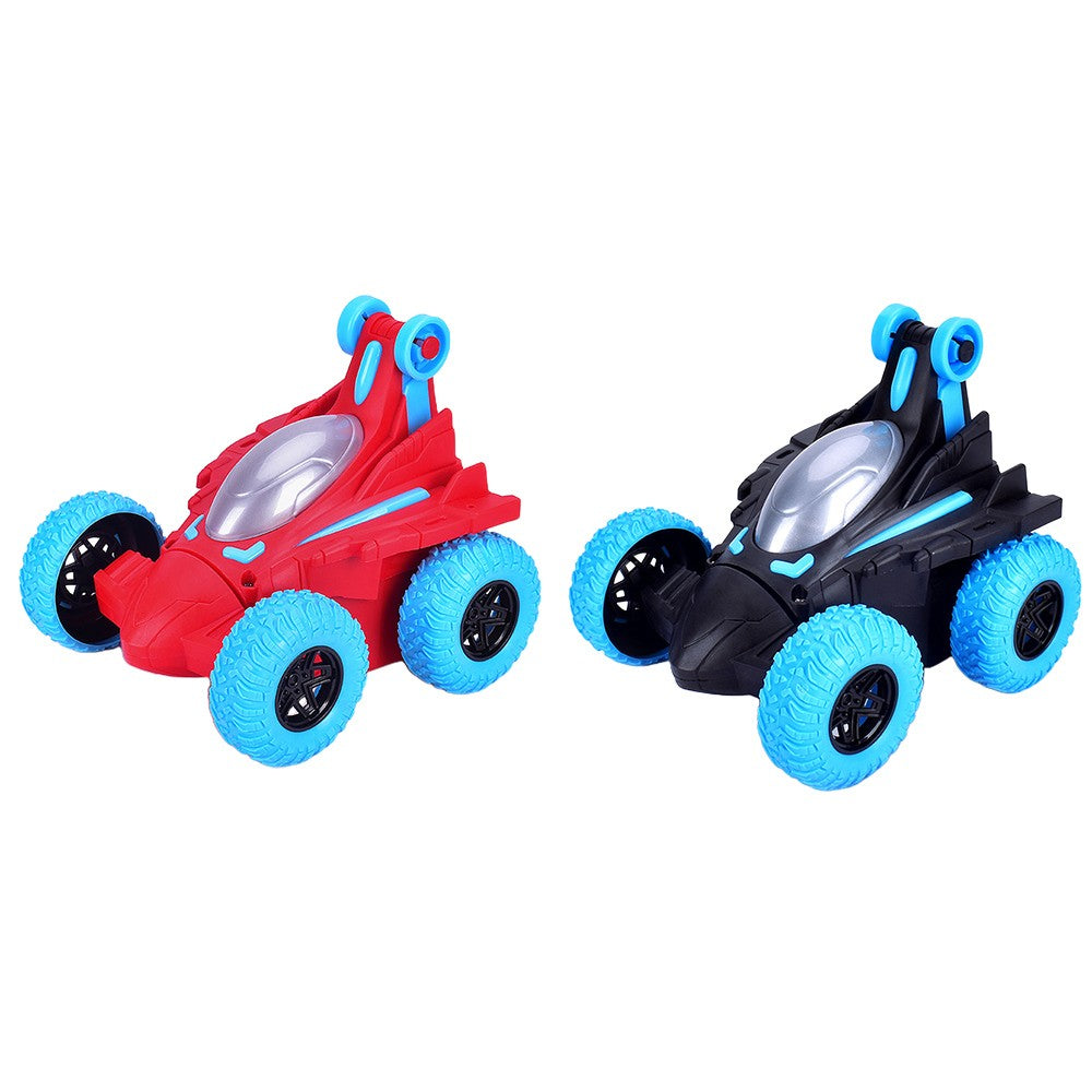 2Pcs Electric Special Effect Dump Truck Black and Red