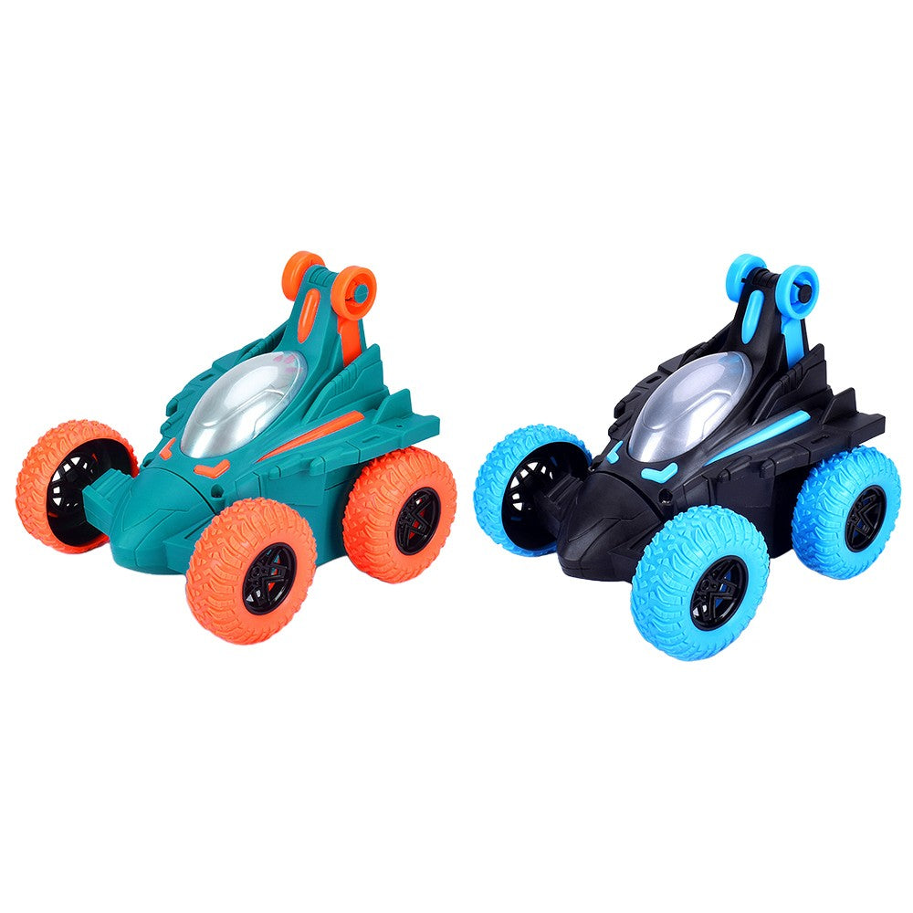 2Pcs Electric Special Effect Dump Truck Black and Blue