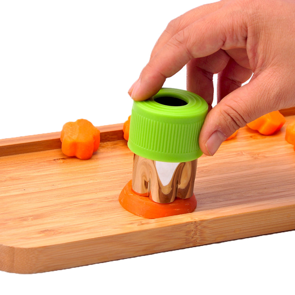 Set of 10Pcs Stainless Steel Cookie Cutters Baking Mould Green