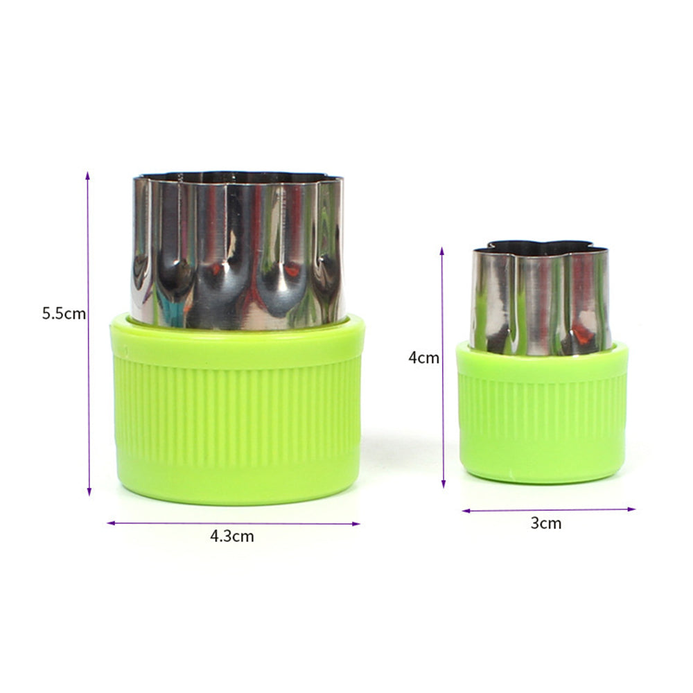 Set of 10Pcs Stainless Steel Cookie Cutters Baking Mould Green