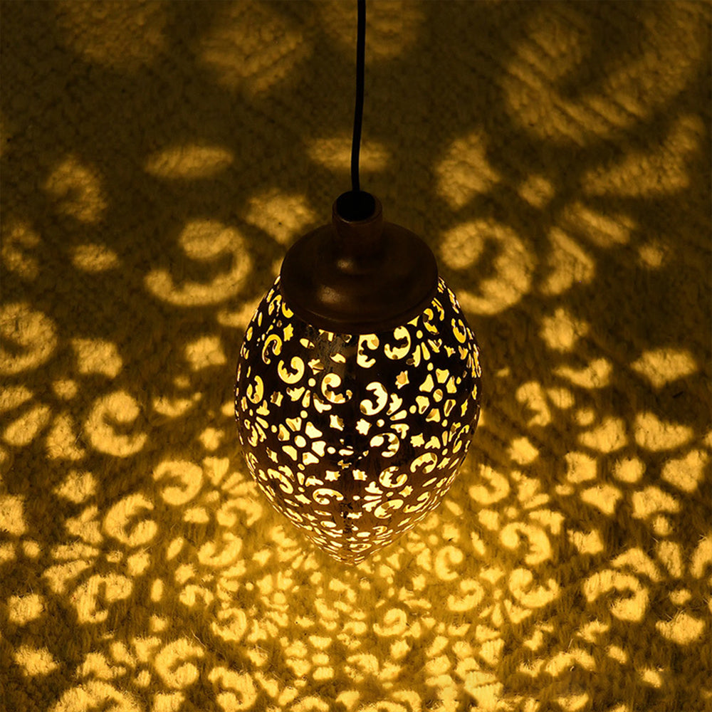 2X Solar Powered Hanging LED Hollow Light