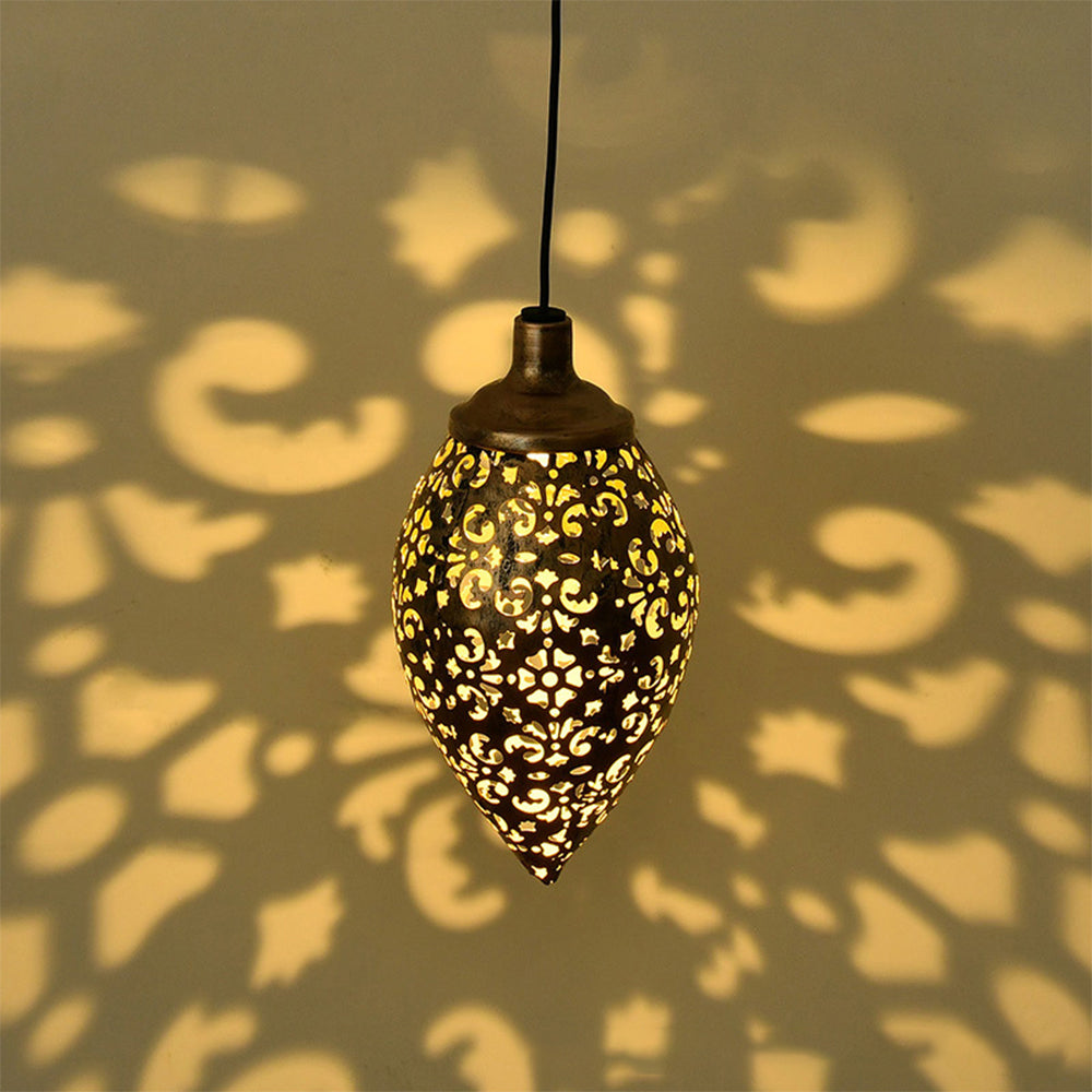 2X Solar Powered Hanging LED Hollow Light