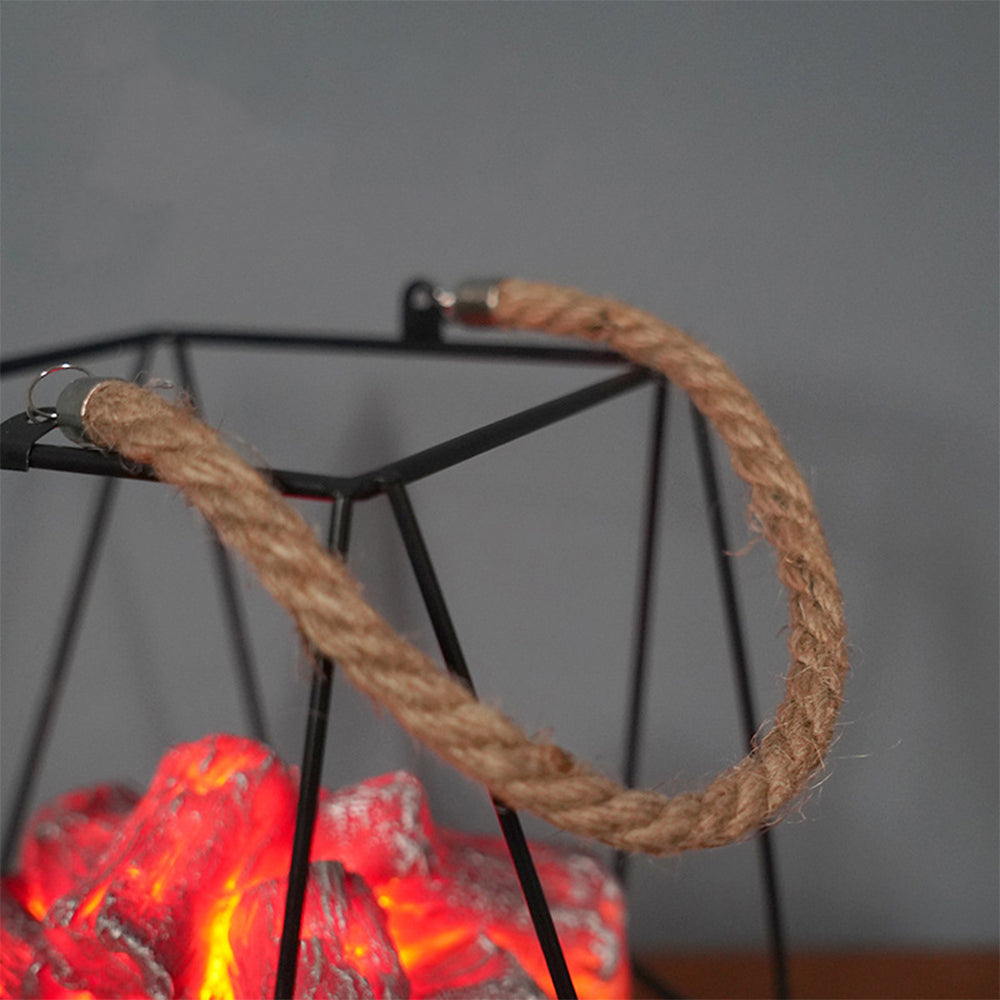 Portable Flameless Charcoal Fireplace Light Large Size