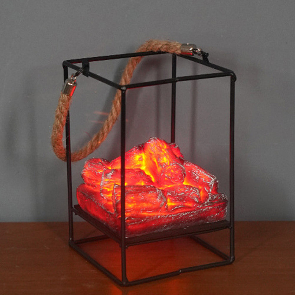 Portable Flameless Charcoal Fireplace Light Large Size