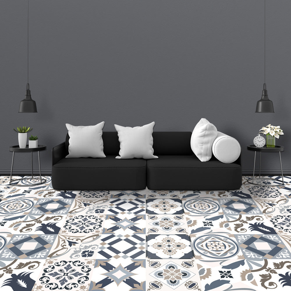 20Pcs PVC 10x10cm Peel and Stick Floor Tiles Style 3