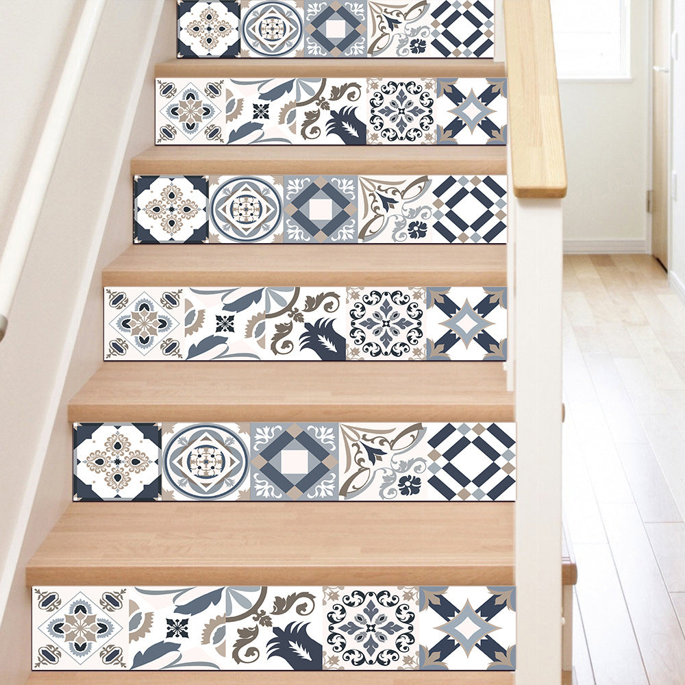 20Pcs PVC 10x10cm Peel and Stick Floor Tiles Style 3