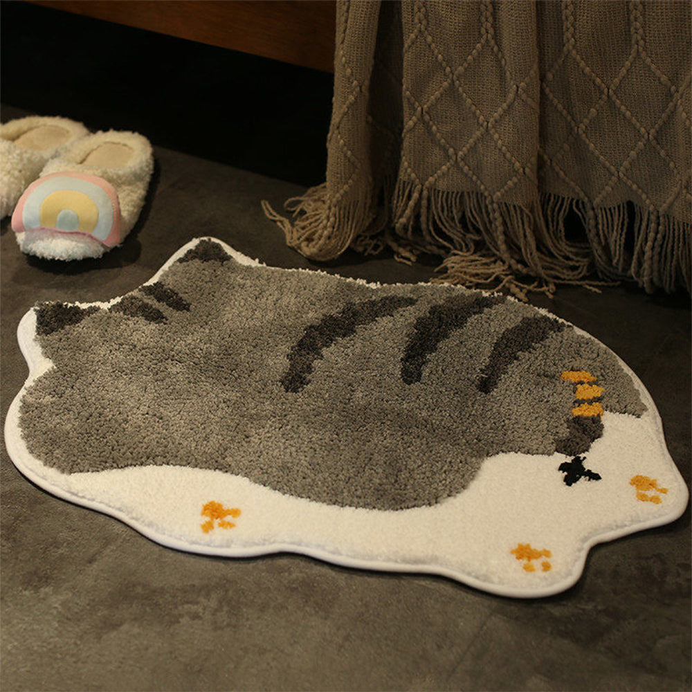 60x40cm Cartoon Cat Pattern Absorbent Carpet Floor Mat