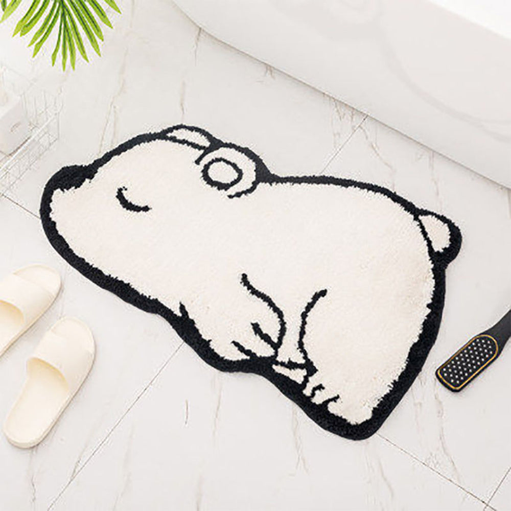 60x40cm Cartoon Bear Pattern Absorbent Carpet Floor Mat