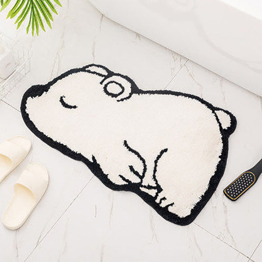 60x40cm Cartoon Bear Pattern Absorbent Carpet Floor Mat