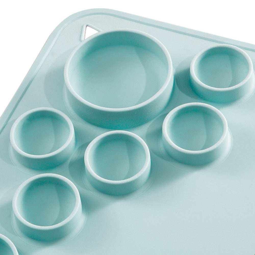 2X Silicone DIY Kids Graffiti Painting Mat Doodle Pad Blue