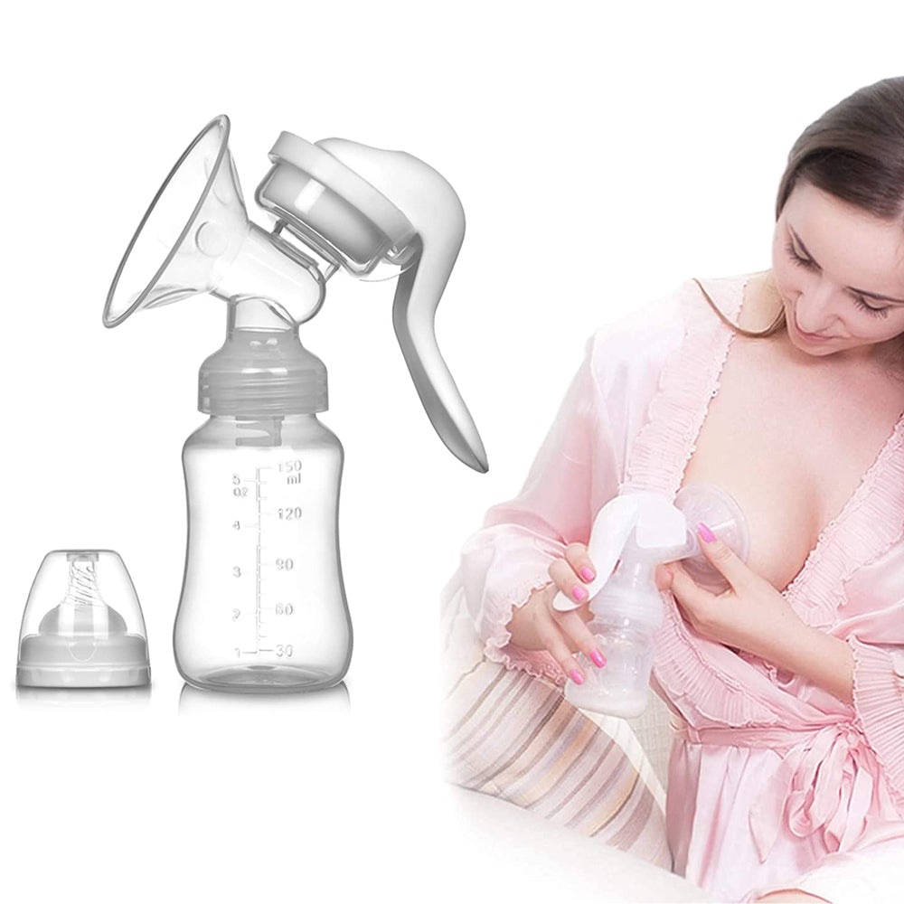 2 Sets of Portable Manual Breast Pump Baby Feeding Pumps
