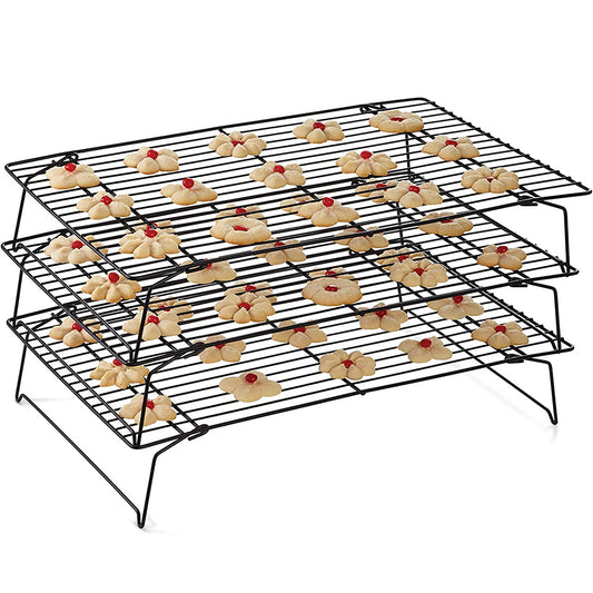 3-Tier Stackable Baking Cooling Racks Cake Rack
