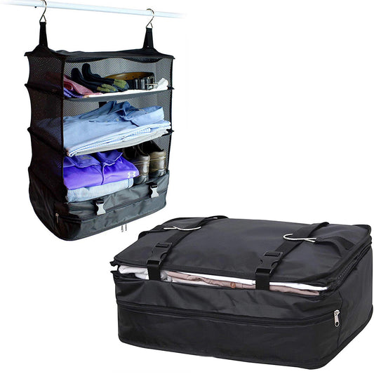 2X Three-layer Hanging Closet Organizer Travel Storage Bag
