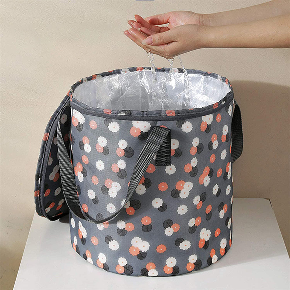 2X Foldable Outdoor Foot Bath Bucket Bag