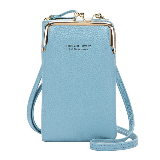 Womens Crossbody Mobile Phone Bag Blue