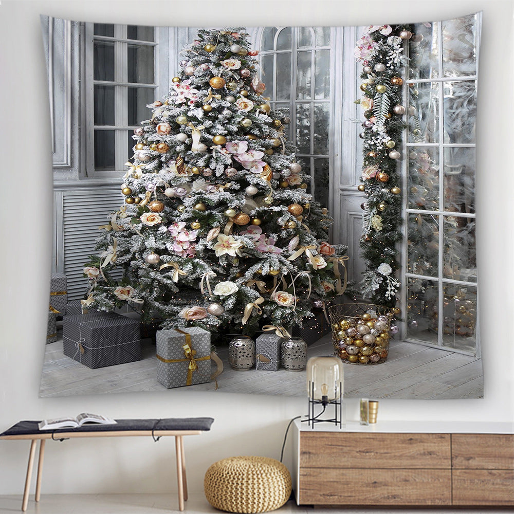 150x130cm Christmas Tapestry Xmas Backdrop Photography Background Style E