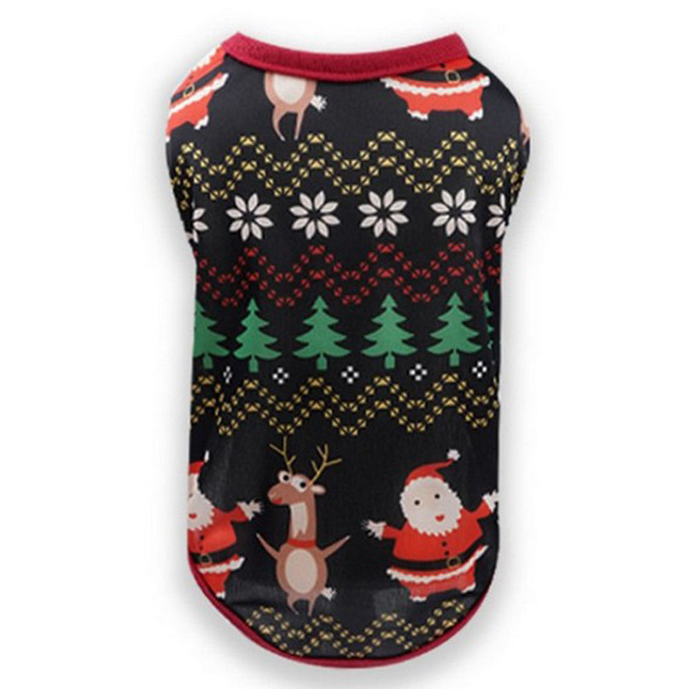 Christmas Theme Pet Vest and Dress Set Style 1 Small Size