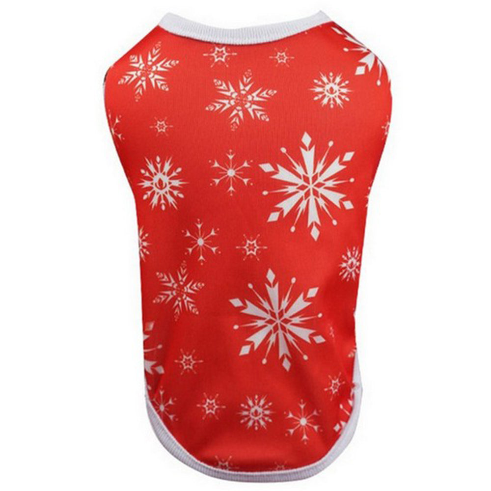 Christmas Theme Pet Vest and Dress Set Style 2 Small Size