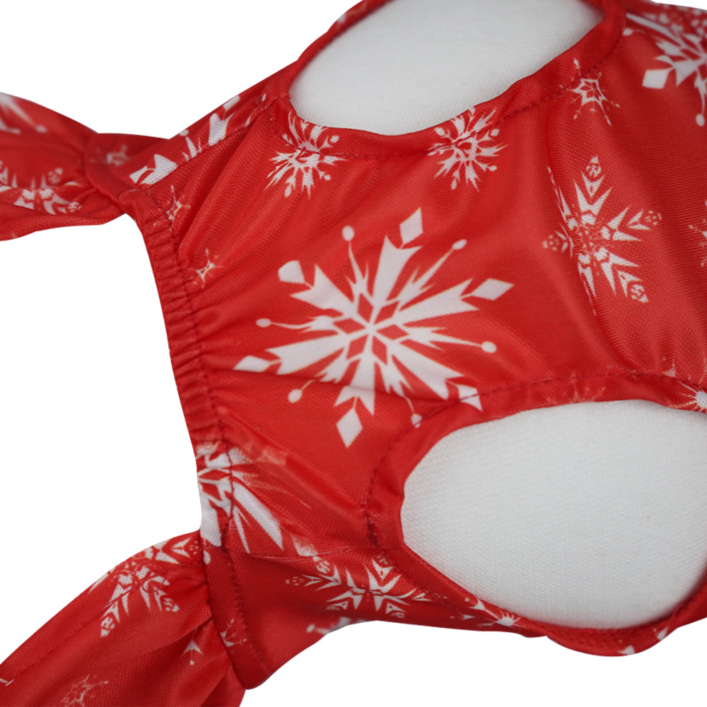 Christmas Theme Pet Vest and Dress Set Style 2 Medium Size