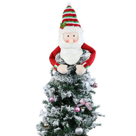 Santa Claus Christmas Tree Topper Decoration Xmas Holiday Decor