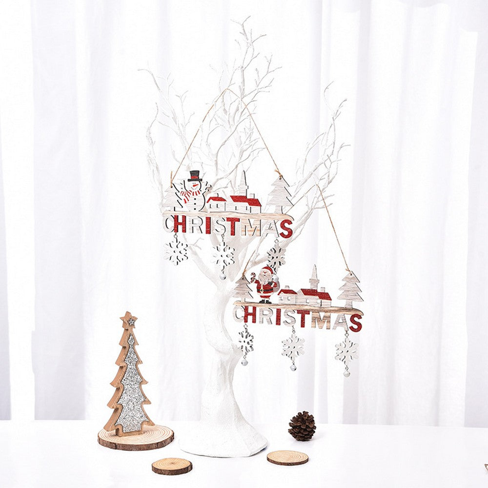 3X Christmas Wall Hanging Sign Xmas Decor