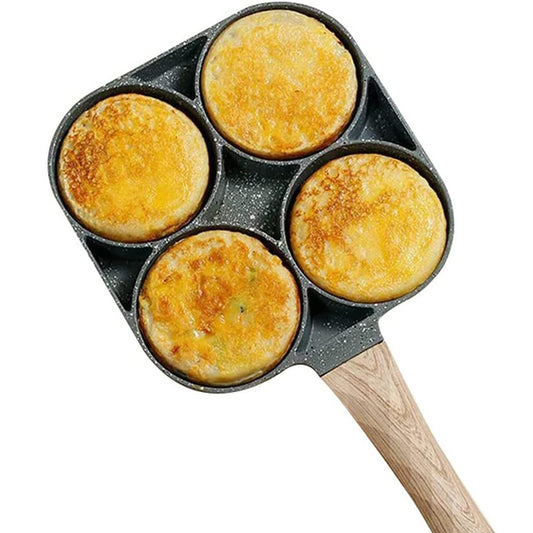 1Pc 4 Hole Nonstick Egg Frying Pan Omelets Pan