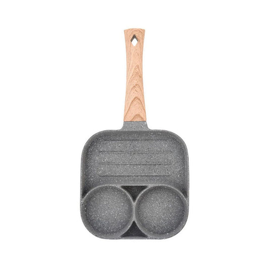 1Pc 2 Hole Nonstick Egg Frying Pan Steak Frying Pot Omelets Pan