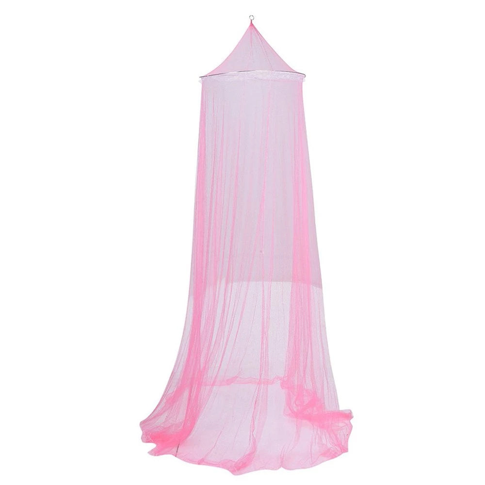 1X Dome Hanging Bed Canopy Mosquito Net Fit for Single Size Bed Pink
