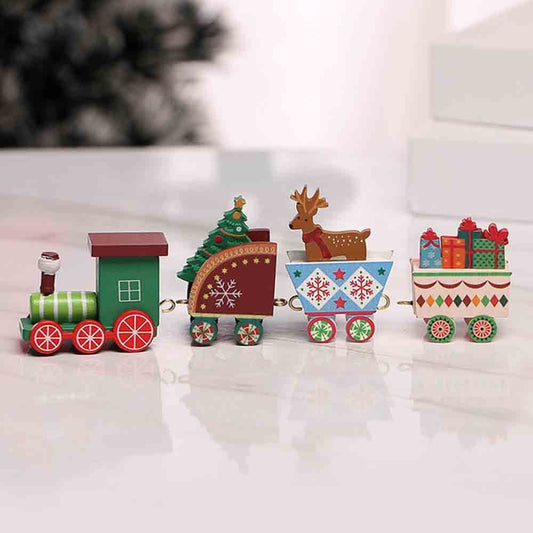 1 Set of Merry Christmas Xmas Train Ornament Green Train Head