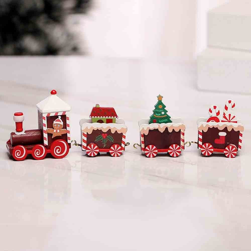 1 Set of Merry Christmas Xmas Train Ornament Red Train Head
