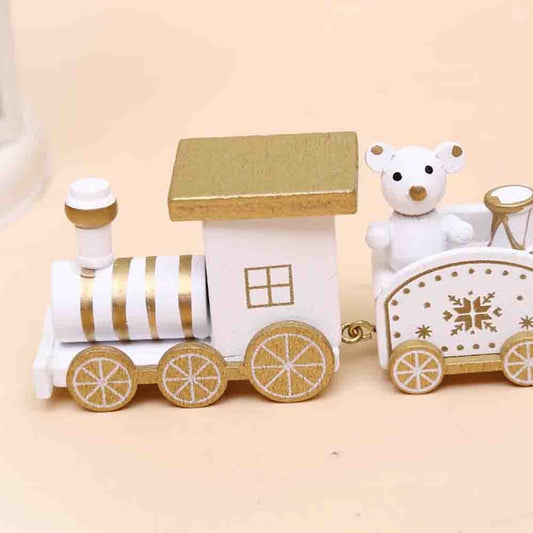 1 Set of Merry Christmas Xmas Train Ornament White Train Head