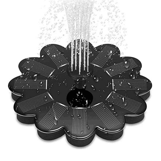 1 Set of Sunflower Shaped Garden Solar Fountain Pump with Nozzles