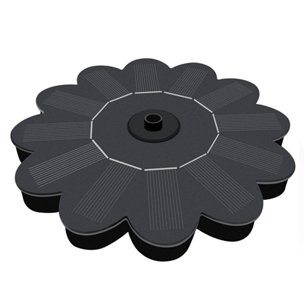 2 Sets of Sunflower Shaped Garden Solar Fountain Pump with Nozzles