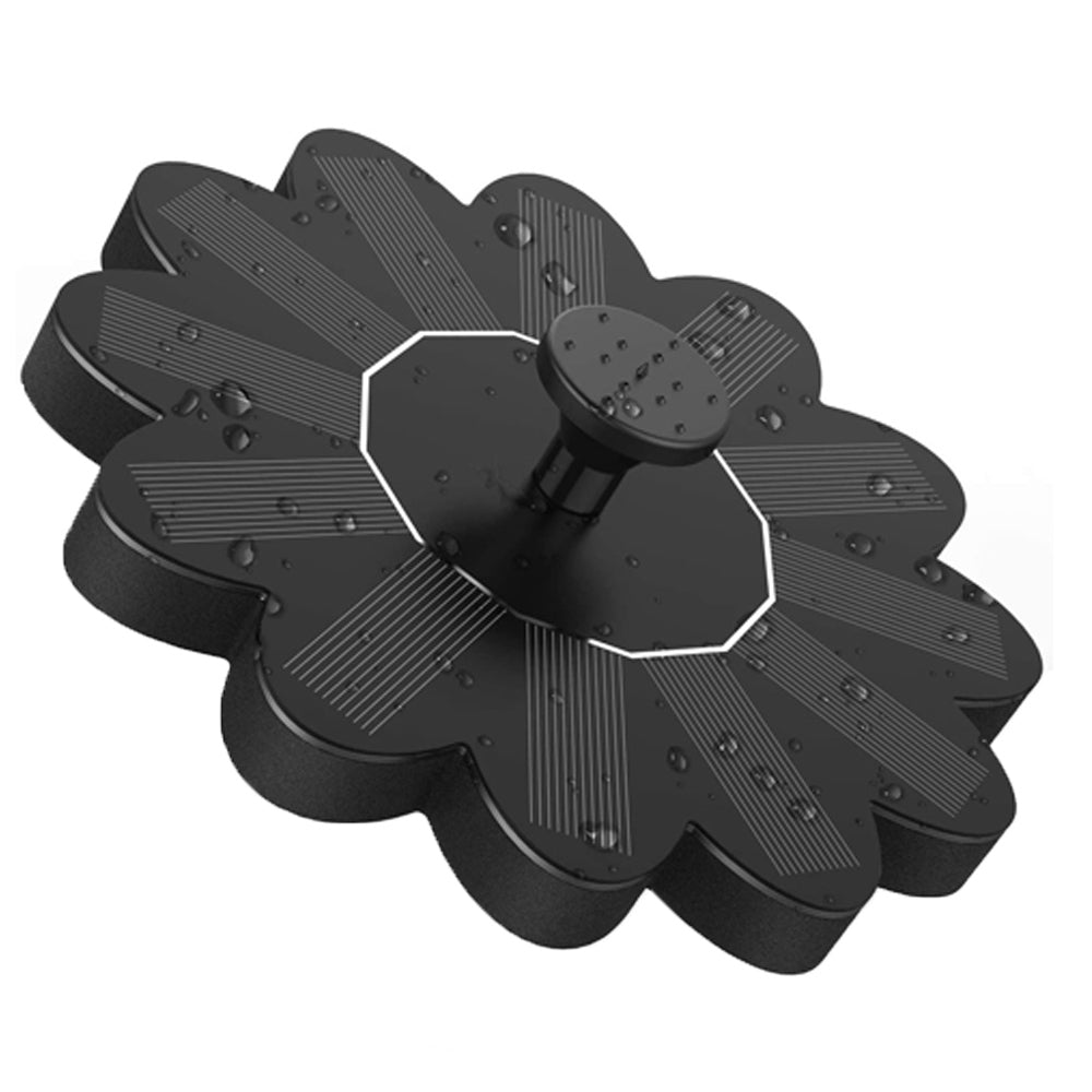 2 Sets of Sunflower Shaped Garden Solar Fountain Pump with Nozzles