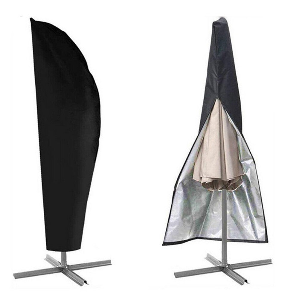 205cm Black Outdoor Parasol Cover Banana Umbrella Cover
